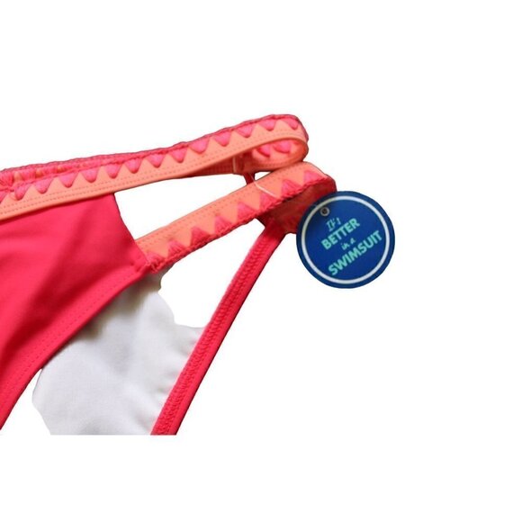 Swimsuits For All red dual crochet straps classic scrunch bikini bottom Women 18 - Picture 5 of 11